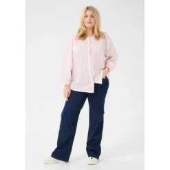 Kaffe Curve KCrory Shirt - Lyserød bomulds skjorte 10582891 Lilac Snow fra Kaffe Curve