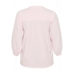 Kaffe Curve KCrory Shirt - Lyserød bomulds skjorte 10582891 Lilac Snow fra Kaffe Curve