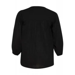 Kaffe Curve KCrory Shirt - Sort bomulds skjorte 10582891 Black Deep fra Kaffe Curve