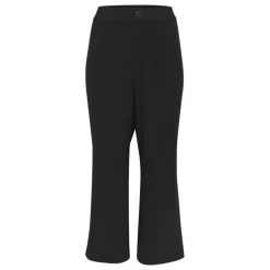 Kaffe Curve KCroxana Wide Pants - sorte vide bukser 10583043 Black Deep fra Kaffe Curve