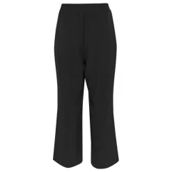 Kaffe Curve KCroxana Wide Pants - sorte vide bukser 10583043 Black Deep fra Kaffe Curve