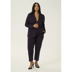 Kaffe Curve KCsakira Blazer - Lilla habitjakke 10580933 Dawn Purple fra Kaffe Curve