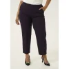 Kaffe Curve KCsakira Cropped Pants - Lilla buks 10580650 Dawn Purple fra Kaffe Curve