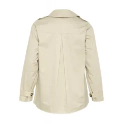 Kaffe Curve KCtricia Jacket - Sandfarvet trenchcoat 10582920 Feather Gray fra Kaffe Curve