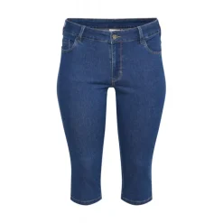Kaffe Curve KCvicka Mie Capri Jeans - Medium blå capri jeans 10580889 Medium Blue Wash fra Kaffe Curve