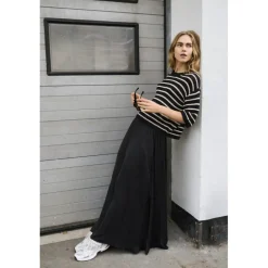 Kaffe KAallie Skirt - Sort lang nederdel 10509147 Black Deep fra Kaffe