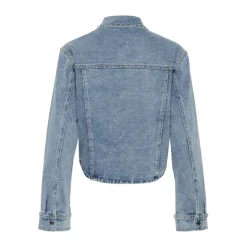 Kaffe KAdorina Denim Shirt - Denim jakke med nitter 10509685 Washed Blue Denim fra Kaffe