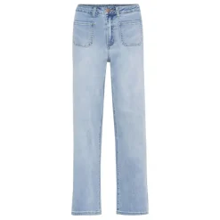 Kaffe KAkarla HW Wide Jeans - Jeans 10507619 Light Blue Washed fra Kaffe