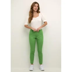Kaffe KAlea Chino Pant - Grønne Chinos 10505191 Poisen Green fra Kaffe
