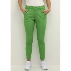 Kaffe KAlea Chino Pant - Grønne Chinos 10505191 Poisen Green fra Kaffe