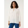Kaffe KAlianna Blouse - Off White bluse 10509400 Chalk fra Kaffe
