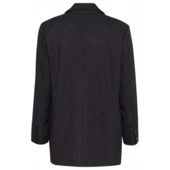 Kaffe KApernilla Blazer - Grå ternet blazerjakke 10509414 Dark Grey Check fra Kaffe