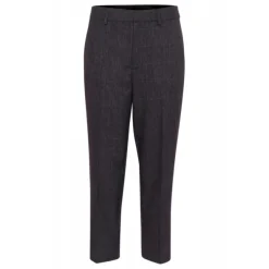 Kaffe KApernilla Cropped Pants - Grå ternet buks i 7/8 længde 10509507 Dark Grey Check fra Kaffe