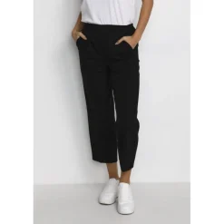 Kaffe KAsakura Cropped Pants - Buks 10506127 Black Deep fra Kaffe