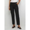Kaffe KAsakura HW Zipper Pants - Sort buks 10507770 Black Deep fra Kaffe