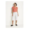 Kaffe KAzelina Capri Jeans - 10506525 Chalk fra Kaffe