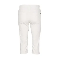 Kaffe KAzelina Capri Jeans - 10506525 Chalk fra Kaffe