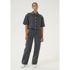 KAkhloe Denim Shirt - Grå denim jakke 10552345 Medium Grey Denim fra Kaffe