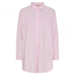 MARTA MdcCanelle Shirt - Lyserød stribet skjorte 249320 Pink49 fra Marta du Château