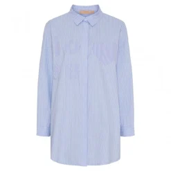 MARTA MdcCanelle Shirt - Lyseblå stribet skjorte 249320 Celeste66 fra Marta du Château