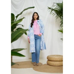MARTA MdcClarisse Jacket - Blå printet jakke 249271 Celeste fra Marta du Château