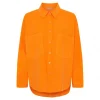 Marta MdcColine Shirt - Orange fløjls skjorte 258037 Orange16-1357 fra Marta du Château