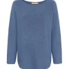 MARTA MdcDagmar Knit - Blå langærmet strik 5001 Jeans1157 fra Marta du Château