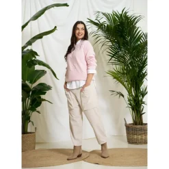 MARTA MdcFlorence Pants -  Beige fløjls bukser 62786 Beige fra Marta du Château