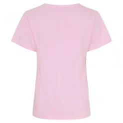 MARTA MdcJeanette Tee - Lyserød T-shirt med guld tryk MT-002-S Baby Pink fra Marta du Château