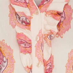 Marta MdcJoceline Shirt - Skjorte med flæse 5891 Fuxia4160tpi fra Marta du Château
