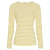 Marta MdcJosiane LS Tee - Gul stribet t-shirt 49066 Giallo/Greggio fra Marta du Château