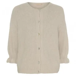 Marta MdcJuliana Knit - Beige kortærmet cardigan 2413 Beige fra Marta du Château
