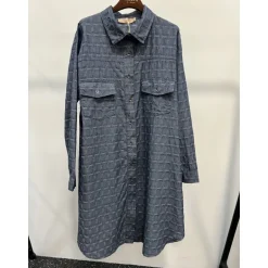 MARTA MdcManuelle Dress - Blå printet kjole 6752 Jeans fra Marta du Château