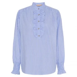MARTA MdcMargaux Shirt - Blå stribet skjorte 6811 Celeste fra Marta du Château