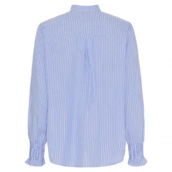 MARTA MdcMargaux Shirt - Blå stribet skjorte 6811 Celeste fra Marta du Château