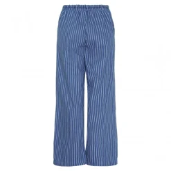 Marta MdcNinette Pant - Blå stribet buks 6009 Medium Blue fra Marta du Château