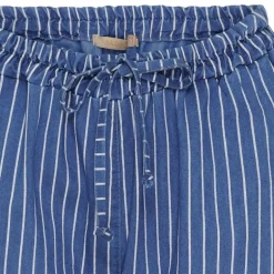 Marta MdcNinette Pant - Blå stribet buks 6009 Medium Blue fra Marta du Château