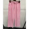 MARTA MdcVioleta Pants - Lyserød fløjlsbuks 62543 Cherry Blossom 13-3207TPG fra Marta du Château