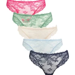 Missya Lace string 5 pack - Blonde string trusser 13537 Dusty Green fra Missya