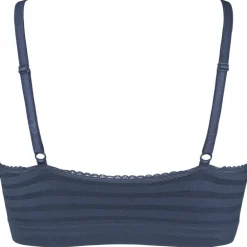 Missya Lucia Bra Top Stripe - Blå seamless top 13073 Navy fra Missya