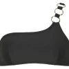 Missya Miami top one shoulder - Sort one shoulder bikini top 14610 Black/gold fra Missya