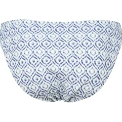 Missya Monte Carlo tai - blå/hvid mønstret bikini trusse 10999 blue/white fra Missya