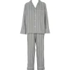 Missya Parker Pyjamas - Lysegrå stribet pyjamas 13068 Light Grey Melange fra Missya