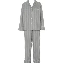 Missya Parker Pyjamas - Lysegrå stribet pyjamas 13068 Light Grey Melange fra Missya