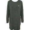Missya Softness LS Nightshirt - Grå langærmet natkjole 14785 Dark Grey Melange fra Missya