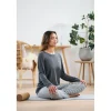 Missya Softness Shirt LS - Grå langærmet natbluse 13341 Dark Grey Melange fra Missya
