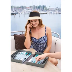 Missya Venice swimsuit - Badedragt med små blå blade 14538 Night Blue fra Missya