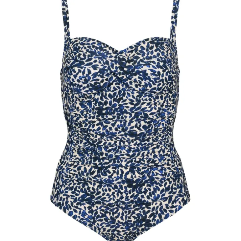 Missya Venice swimsuit - Badedragt med små blå blade 14538 Night Blue fra Missya