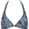 Missya Venice Top - Bikinitop med små blå blade 14536 Night blue fra Missya