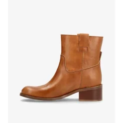 Phenumb MARTINA LOW - Cognac skind støvle PB-510062 Leather Cognac fra Phenumb Copenhagen